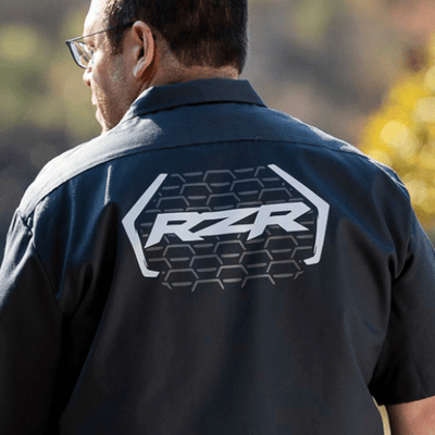 Polaris SXS - RZR Dickies Charcoal Work Shirt - Goats Trail Off - Road Apparel Company