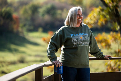 Polaris Think Outside Crewneck Sweatshirt - Goats Trail Off - Road Apparel Company