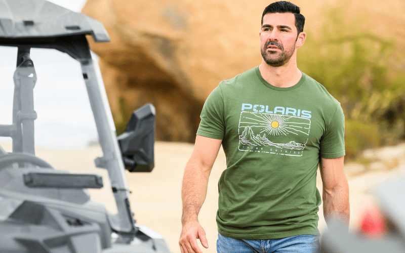 Polaris Think Outside Tee Shirt for Every Adventure Lover - Goats Trail