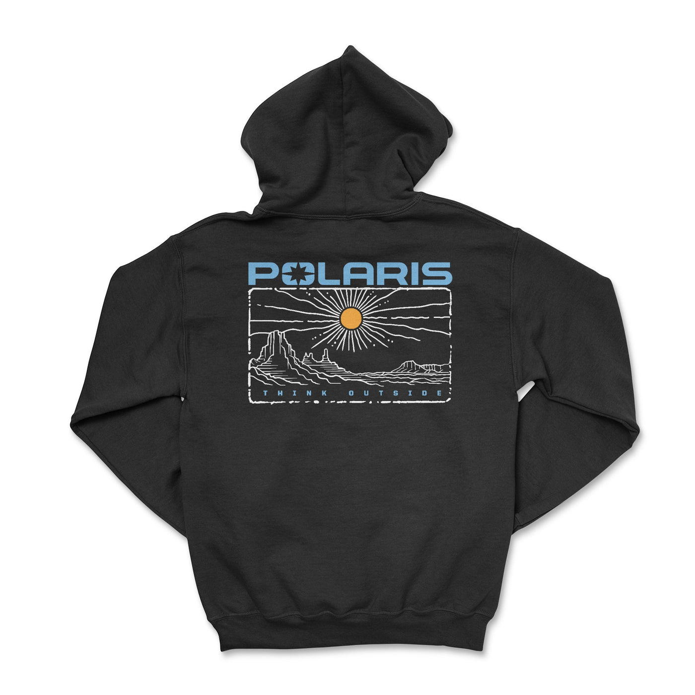 Polaris Think Outside Zip-Up Hoodie Black / Small Zip-Up Hoodies
