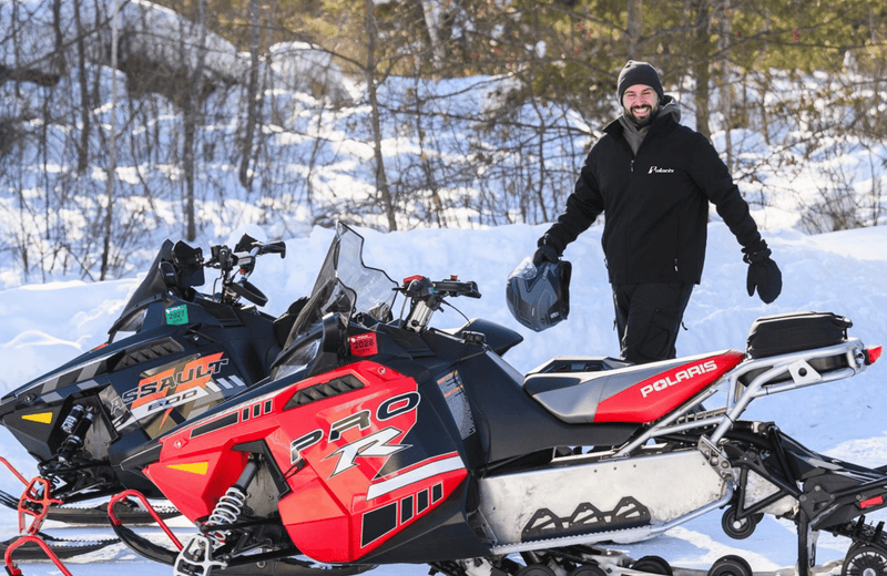 Polaris Vintage Snowmobile Big and Tall Jacket - Goats Trail