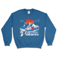 Polaris Vintage Snowmobile Crewneck Sweatshirt - Goats Trail