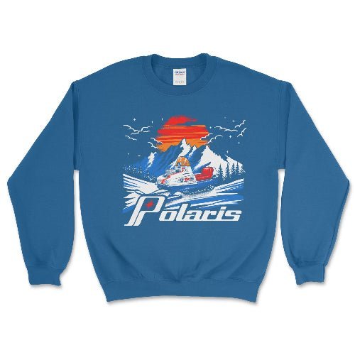 Polaris Vintage Snowmobile Crewneck Sweatshirt - Goats Trail