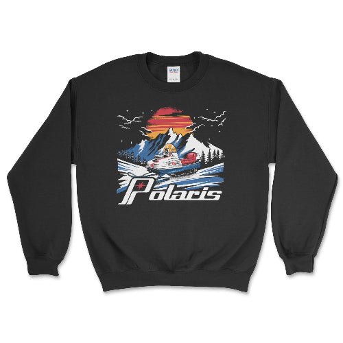 Polaris Vintage Snowmobile Crewneck Sweatshirt - Goats Trail