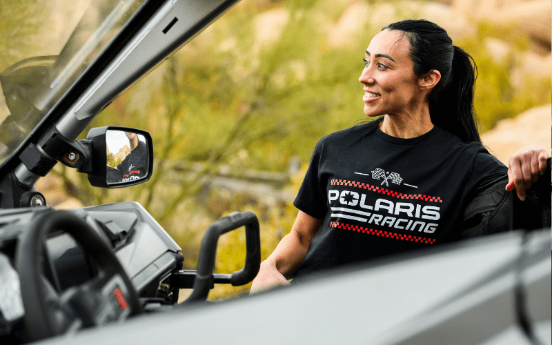 Polaris Women's Racing Flag Crop Top Crop Top
