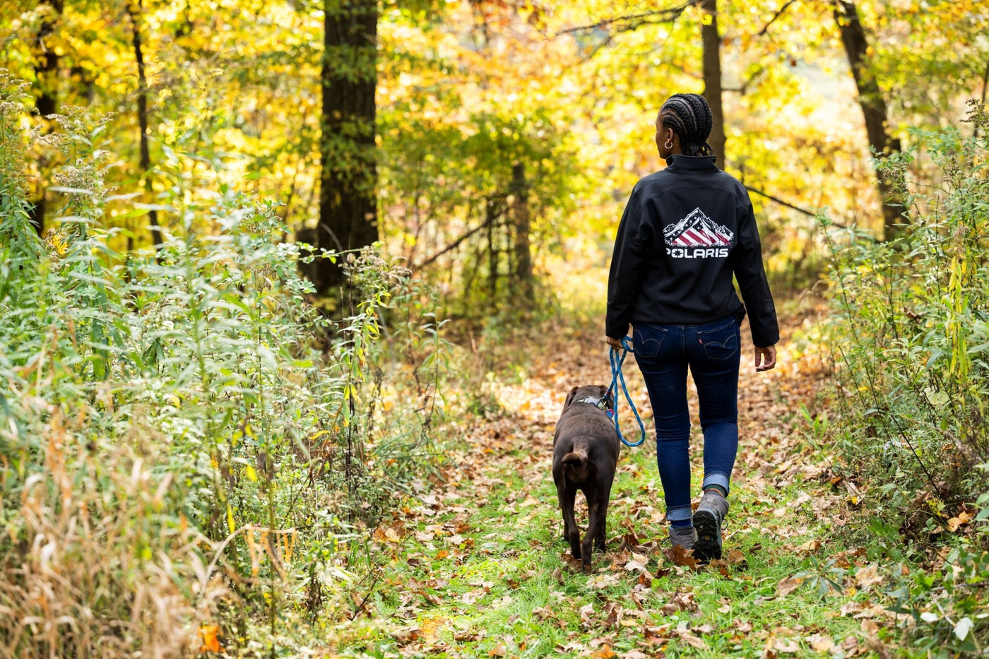 Polaris Women's American Flag Jacket - Goats Trail Off - Road Apparel Company