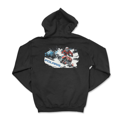 Polaris Zip - Up Snowmobile Sled Hoodie - Goats Trail Off - Road Apparel Company