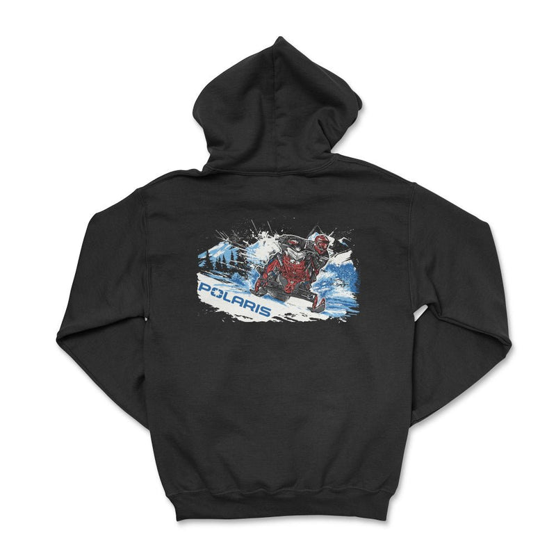 Polaris Zip - Up Snowmobile Sled Hoodie - Goats Trail
