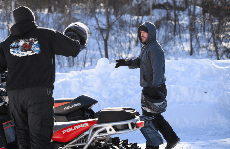 Polaris Zip - Up Snowmobile Sled Hoodie - Goats Trail