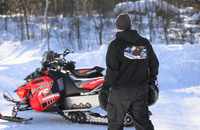 Polaris Zip - Up Snowmobile Sled Hoodie - Goats Trail