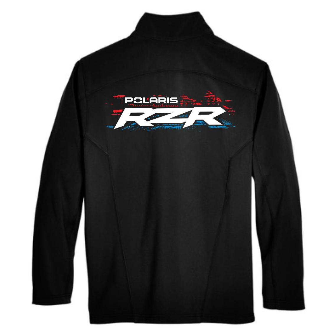 Black jacket with Polaris RZR logo on a white background