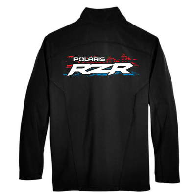 Black jacket with Polaris RZR logo on a white background