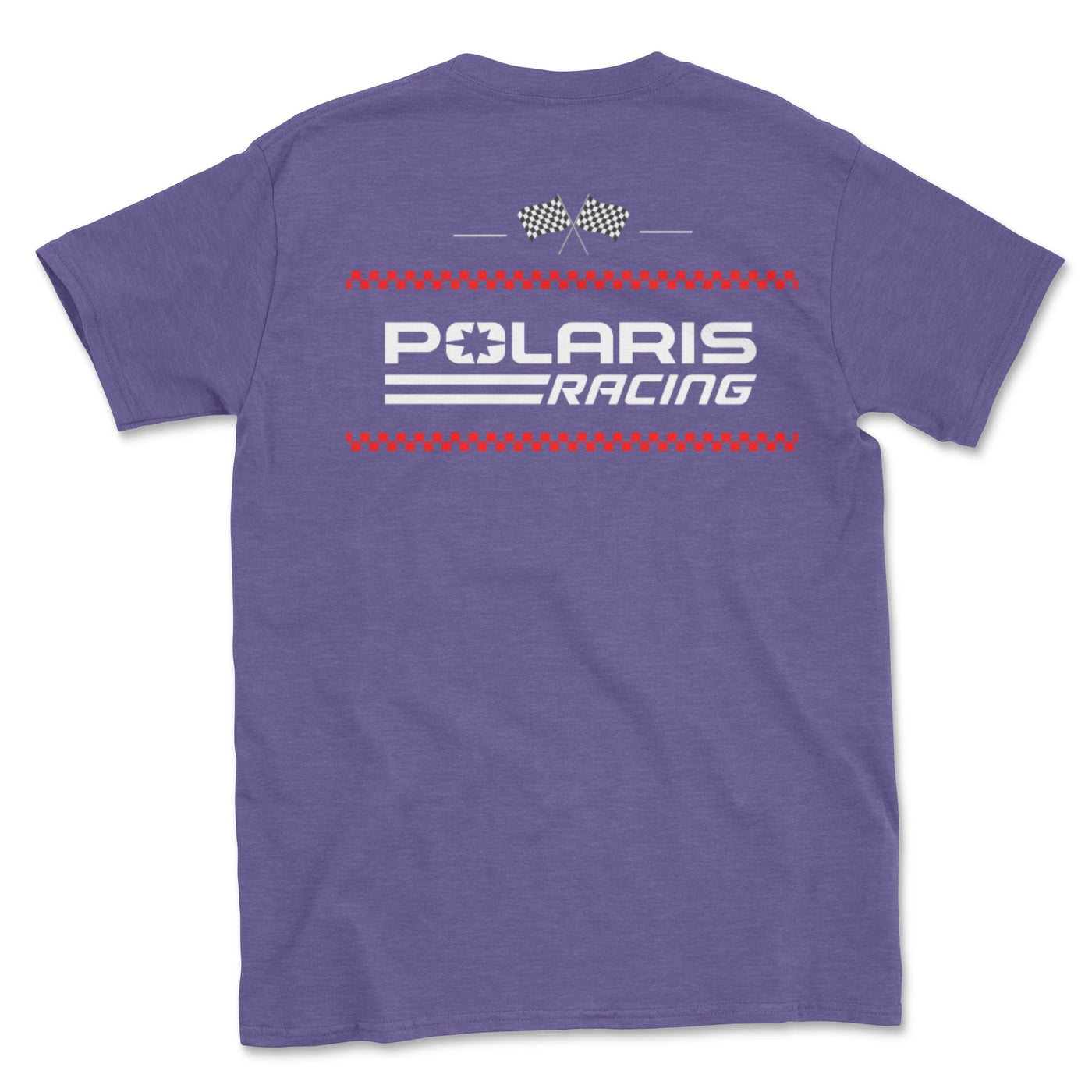 Racing Flag Tee Shirt: Embrace the Thrill of Polaris Racing - Goats Trail Off - Road Apparel Company