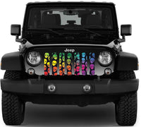 Rainbow Aliens Jeep Grille Insert - Goats Trail