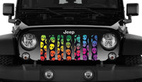 Rainbow Aliens Jeep Grille Insert - Goats Trail