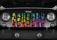 Rainbow Aliens Jeep Grille Insert - Goats Trail