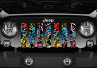Rainbow Skeleton Jeep Grille Insert - Goats Trail