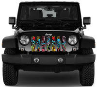 Rainbow Skeleton Jeep Grille Insert - Goats Trail
