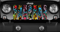 Rainbow Skeleton Jeep Grille Insert - Goats Trail