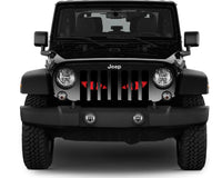 Red Jeep Chaos Eyes Grille Insert - Goats Trail