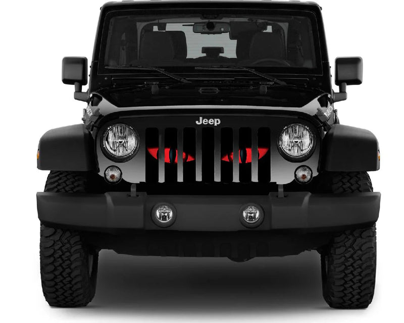 Red Jeep Chaos Eyes Grille Insert - Goats Trail