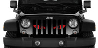 Red Jeep Chaos Eyes Grille Insert - Goats Trail