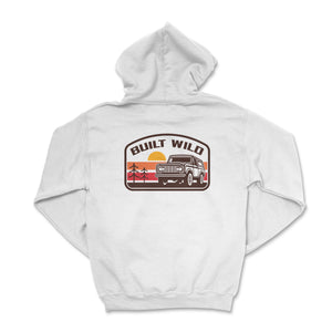 Retro Bronco Sunset Hooded Sweatshirt - Goats Trail Off-Road Apparel Company