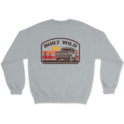 Retro Built Wild Bronco Classic Crewneck - Goats Trail Off-Road Apparel Company