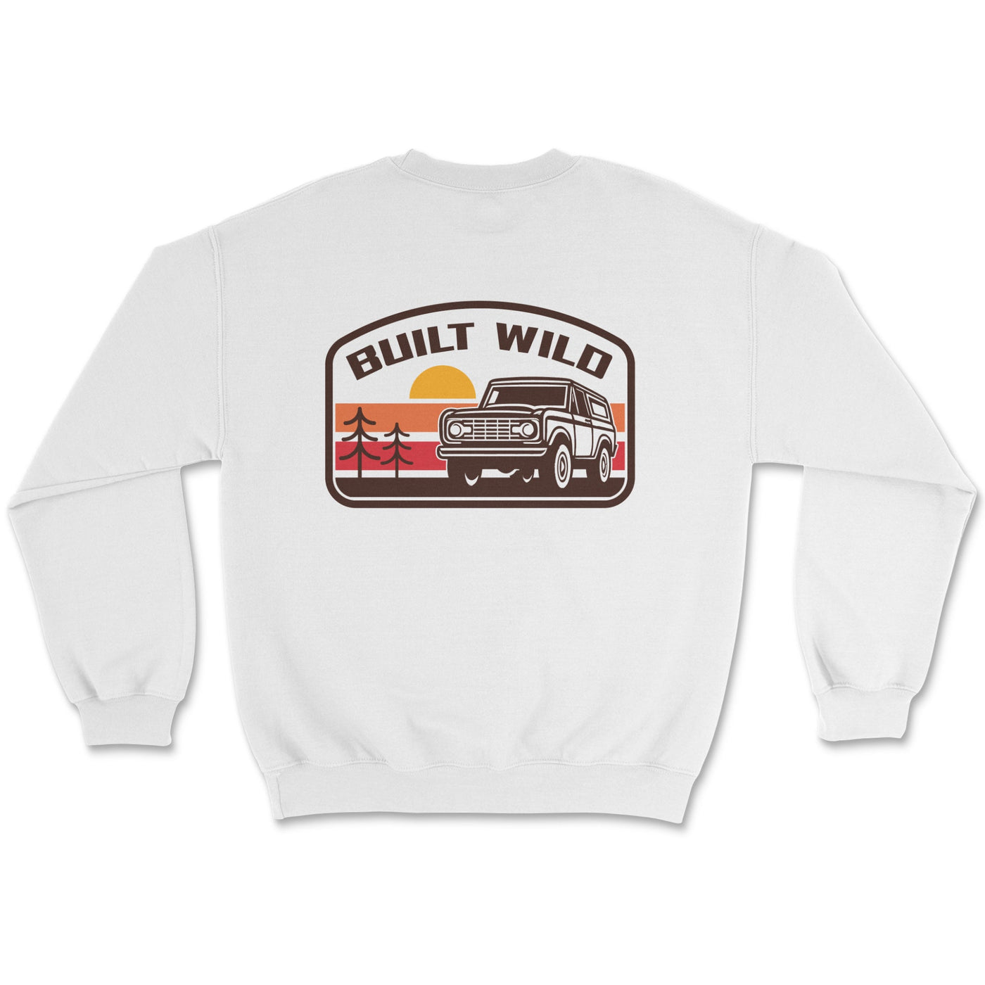 Retro Built Wild Bronco Classic Crewneck - Goats Trail Off-Road Apparel Company