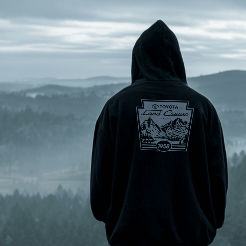 Retro Toyota Land Cruiser Zip - Up Hoodie - Goats Trail