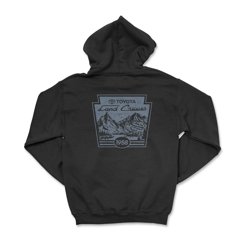 Retro Toyota Land Cruiser Zip - Up Hoodie - Goats Trail