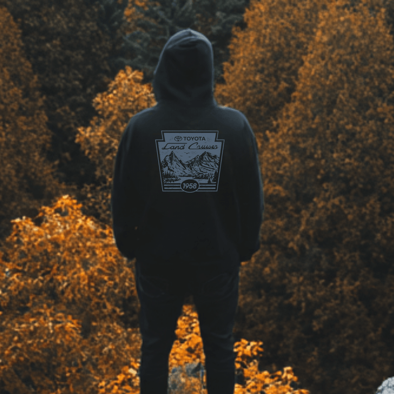 Retro Toyota Land Cruiser Zip - Up Hoodie - Goats Trail
