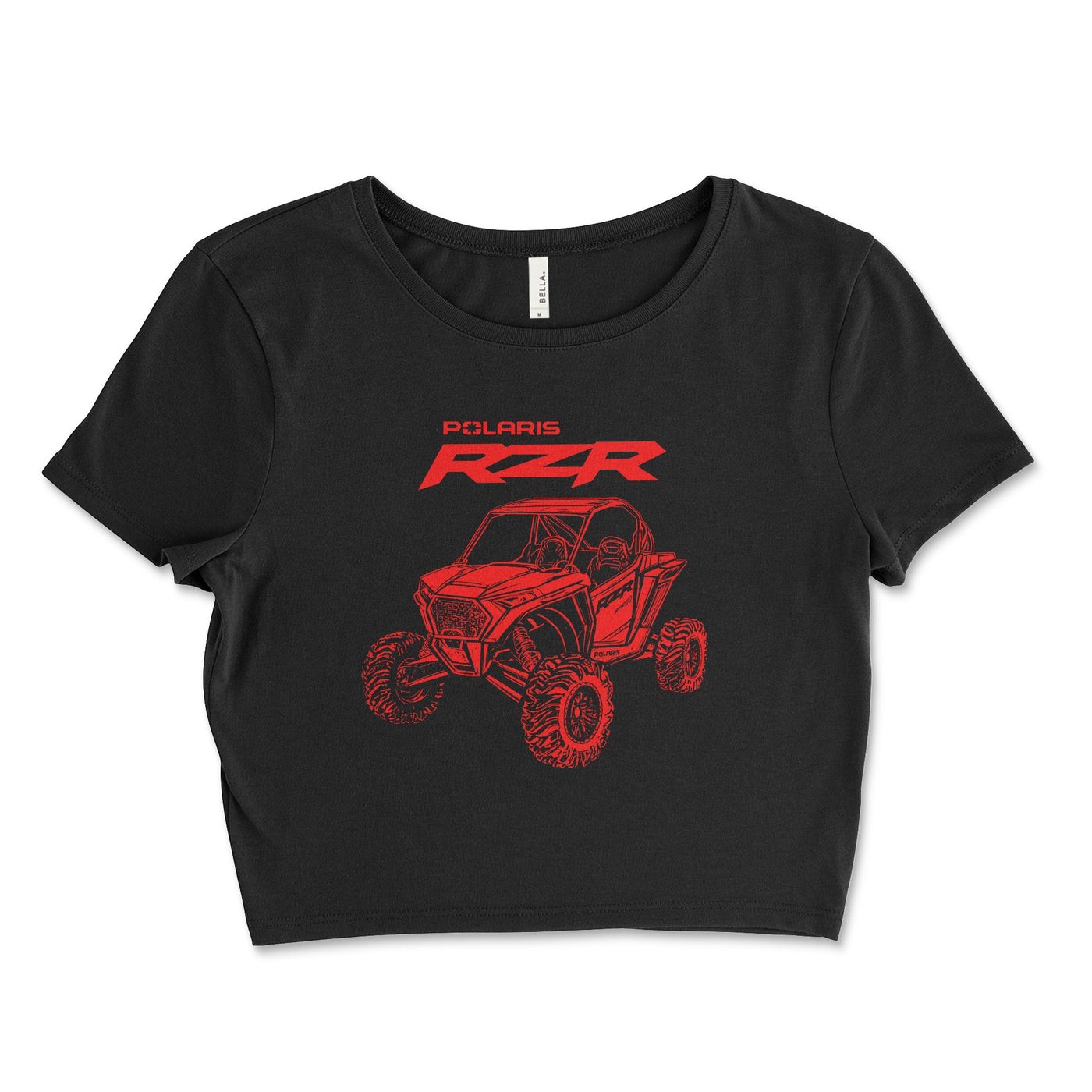 Rev Up Your Style with the Official Polaris RZR Women's Crop Top - Goats Trail Off - Road Apparel Company