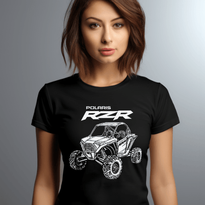 Ride in Style: Women's Polaris RZR Crop Top - Goats Trail Off - Road Apparel Company