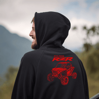 RZR Black Zip-Up Hoodie - Polaris Offroad Apparel - Goats Trail