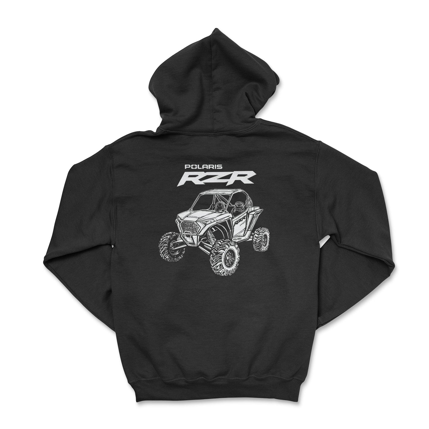 RZR Black Zip - Up Hoodie - SXS Adventure Apparel - Goats Trail Off - Road Apparel Company