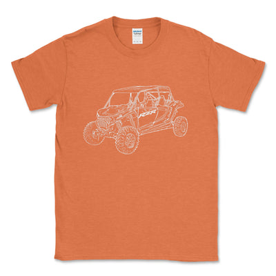 RZR Polaris Side by Side - Adventure Tee Shirt - Goats Trail Off - Road Apparel Company