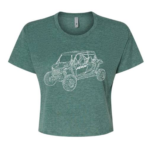 RZR Polaris Side by Side - Women's Crop Top - Goats Trail Off - Road Apparel Company