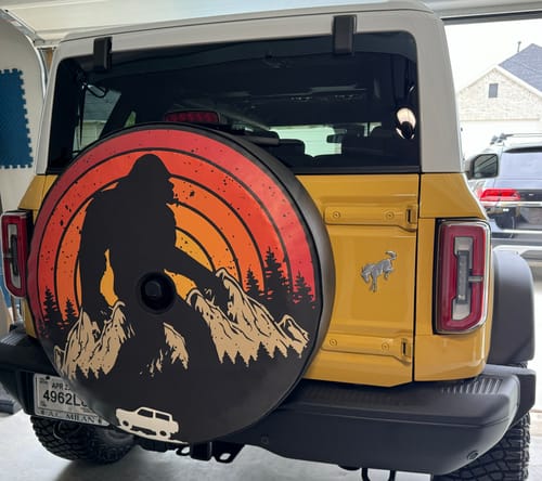Sasquatch Retro Spare Tire Cover - Goats Trail