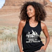 SENDIT I Have A Trailer Racerback Tank Top - Goats Trail