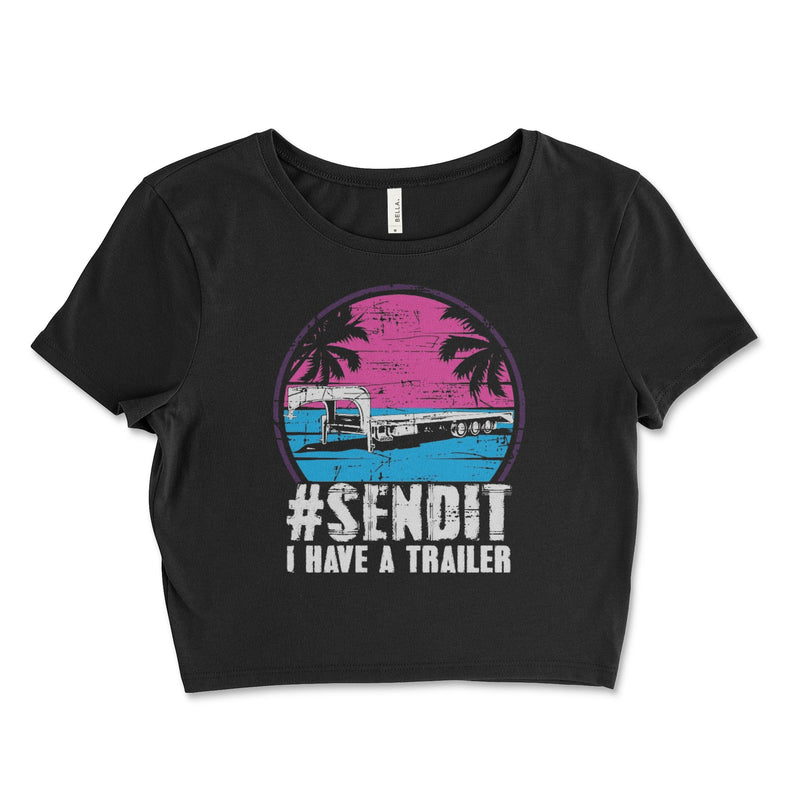 SENDIT I Have A Trailer Retro Crop Top - Goats Trail