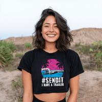 SENDIT I Have A Trailer Retro Crop Top - Goats Trail