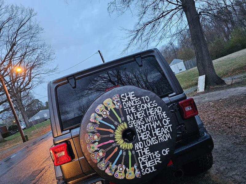 She Dances to Her Own Song Spare Tire Covers - Goats Trail