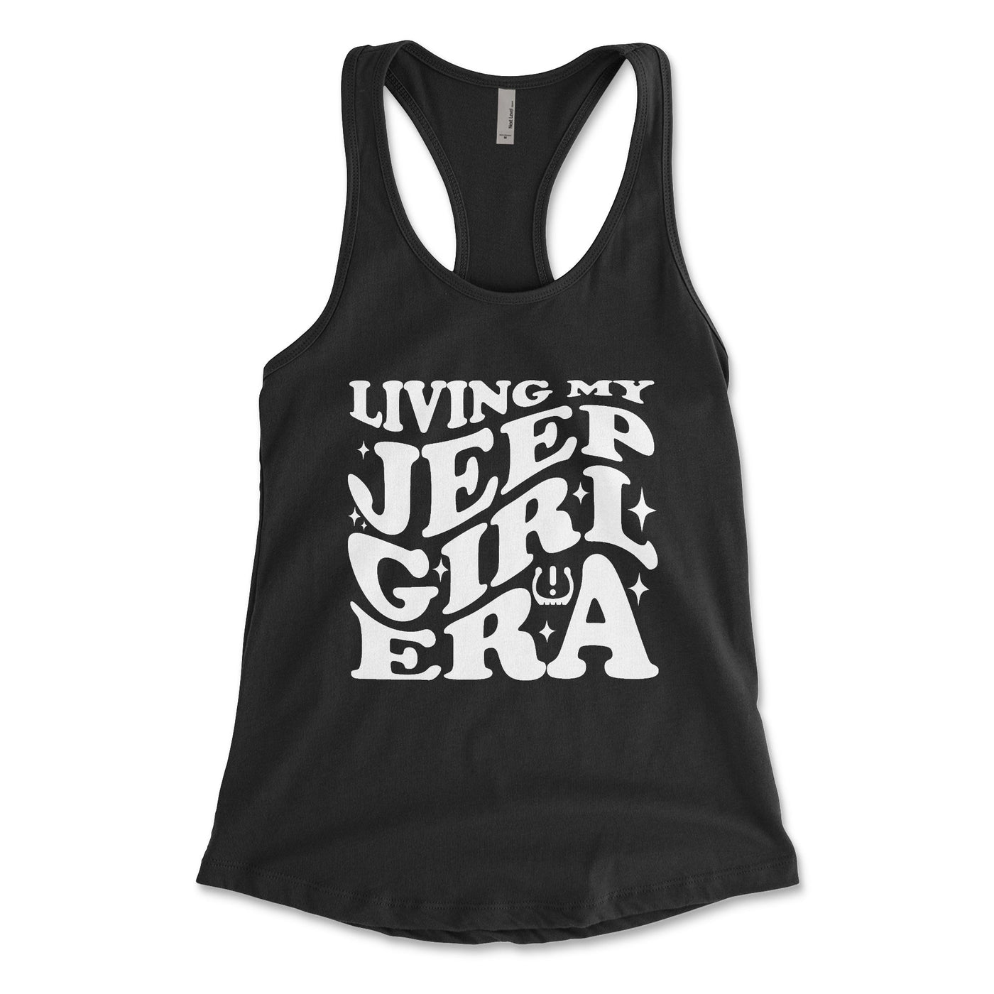 She Jeeps Living My Jeep Girl Era Women's Tank Top Small / Black Women's Tank Tops