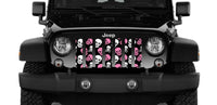 Skulls Baby Pink Jeep Grille Insert - Goats Trail