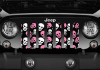 Skulls Baby Pink Jeep Grille Insert - Goats Trail