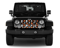 Skulls Orange Jeep Grille Insert - Goats Trail