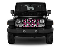 Skulls Pink and White Jeep Grille Insert - Goats Trail