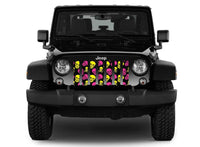 Skulls Pink and Yellow Jeep Grille Insert - Goats Trail