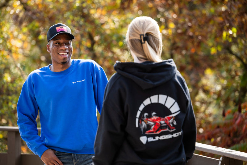 Slingshot Black Zip-Up Hoodie - Goats Trail